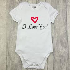 I Love You Baby Onesie – Heart Edition