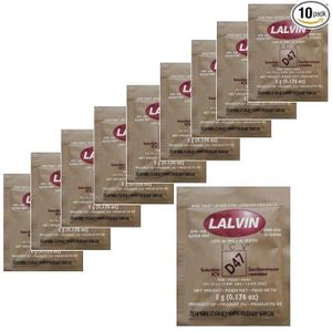 Lalvin 10x D47 Yeast White and Blush Wines 5g Homebrew Wine Making 4.5L-23L