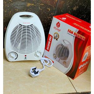Nunix Nunix, Fan Room Heater, Compact Portable Electric Heater with Fast Heat, Adjustable Thermostat, Overheat Protection, Quiet Operation for Home Office Bedroom Use
