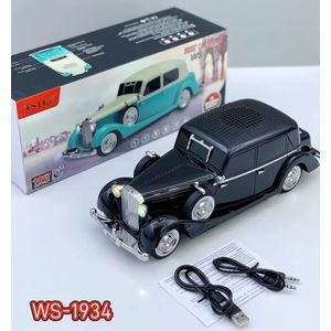 Wster WS-1934 10W Vintage Classic Car Bluetooth Wireless Speaker with FM Radio & TWS