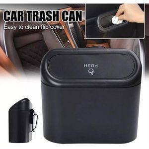 Car Trash Can Car Dustbin Automatic Close Flip Cover