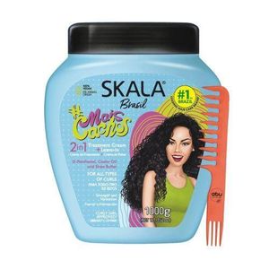 Skala Expert Mais Cachos Hair Care, 1000g, Brazilian More Curls Eliminate Anti Frizz, For Curly Hair 2 in 1 Conditioning Treatment Cream and Cream To Comb