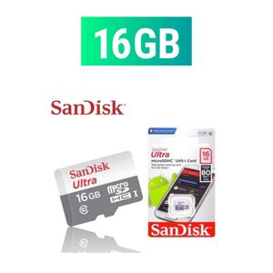 Sandisk 16GB MicroSD Memory Card Class 4 Durable Flash Storage for Phones Cameras MP3 Players Feature Phones Reliable