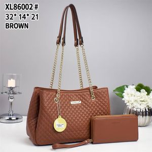 Women &  Ladies 2 in 1 Leather Chain  Sling Bag & Wallet 