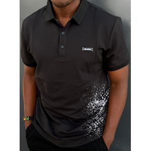 Men Plain Polo T-Shirt/Cotton T-Shirt-Black