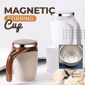 Auto Mixing Cup Stainless Steel Self Magnetic Stirring