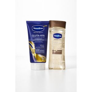 2 in 1 SKINCARE SET: Gluta-Hya Overnight Radiant Repair Lotion + Cocoa Radiant Body Oil