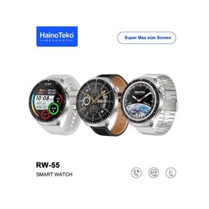 HainoTeko RW-55 SmartFit – AMOLED Smartwatch with 3 Premium Straps, Fitness Monitoring & Long Battery