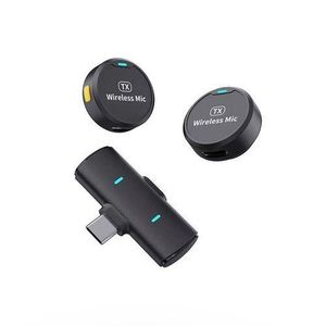 Type C Wireless Microphone Button Magnetic Microphone With Large Capacity Long Endurance Professional Wireless Microphone Iphone 15 and Above