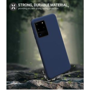 Soft Silicone Back Cover for Samsung Galaxy S20 – Shockproof, Slim Fit, Anti-Fingerprint – Blue