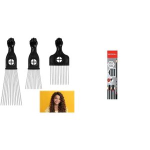 3PCS Afro Combs + 3 free nataraj pencils