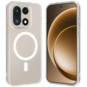 OnePlus 15 5G Transparent/clear Shockproof Hybrid Armor Magnetic Back Cover Case