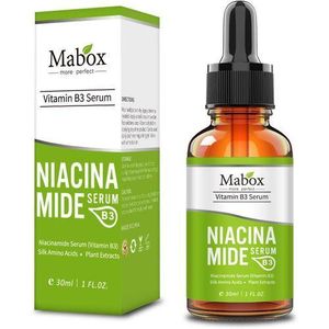 Mabox  Vitamin B3 Face Serum – Niacinamide & Hyaluronic Acid Skin Care Serum