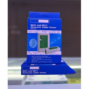 RJ45 and RJ11 Network Cable Tester - Dual Port LAN Ethernet Telephone Wire Line Diagnostic Tool