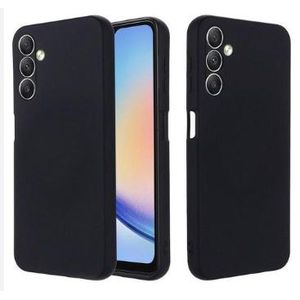 Soft Silicone Back Cover for Samsung Galaxy A25 5G - Black, anti-fingerprint, anti-scratch, durable silicone case