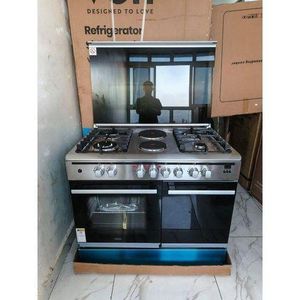 Haier 60×90 Standing Cooker 4Gas+2hotplate, & Gas Cylinder Compartment