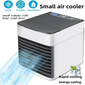  Mini air Conditioning Fan Portable Household Desktop USB Cooling Fan Mobile Humidification Water-cooled Spray Small Fan