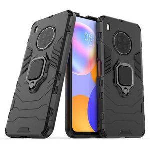 Rugged case Compatible with Huawei Y9A Case, Metal Ring Grip Kickstand