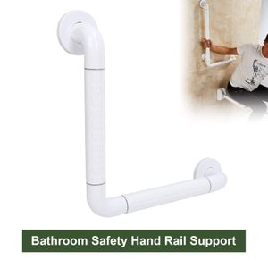 Toilet Grab Bar, LShaped Bathroom Grab Handrail, Stainless Steel Nonslip Safety Grab Rail Bar for Elderly Disabled Injured