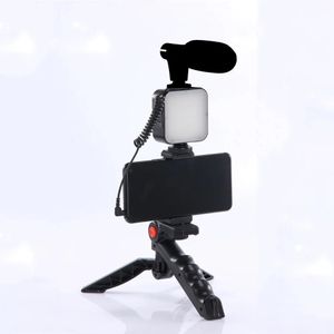 RGB LED AY-49 Video Kit With Full Tripod Setup, Mic & Remote – Perfect For Studio Lighting And Outdoor Shoots