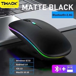 Timack Wireless RGB Mouse 2.4G Ergonomic Optical Mouse, Computer Mouse for Laptop, PC, Computer,