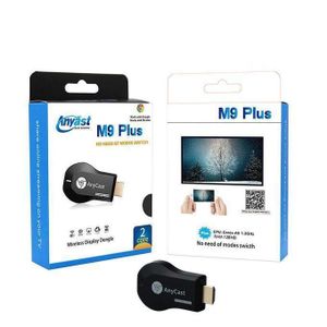 AnyCast M9 Plus Wireless HDMI Dongle – Plug & Play Full HD Mirroring for TV, Projector, Monitor