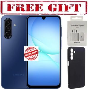 Samsung GALAXY A17, 6.7'' HD+, 4GB RAM + 128GB ROM, DUAL SIM, 50MP, 5000mAh -COMES WITH FREE    CHARGING ADAPTER + COVER  FOR YOU  blUE