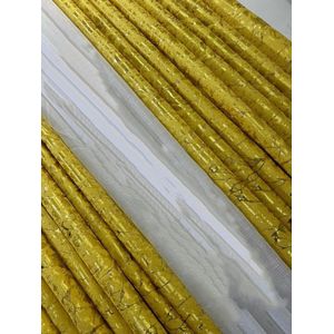 3 Pc Yellow Marble Curtains comes as 2 curtains 1.5M each and 1 Sheer 3M Height 2.5M Window or Door Curtain
