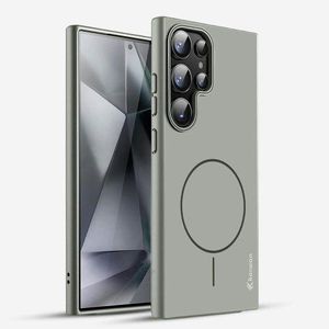 Matte Finish Polycarbonate Hard Case Mag-Safe Case with N52 Strong Magnets Mag-Safe Phone case Cover for Samsung S24 Ultra