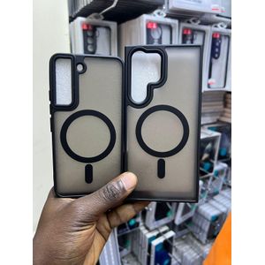 Matte Clear MagFace Magnetic Case for Samsung S24 Ultra – Anti-Yellow, Slim, MagSafe Compatible