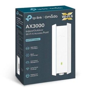 TP Link  EAP650-Outdoor WiFi 6 Access Point - AX3000, White, IP68, 250+ Clients
