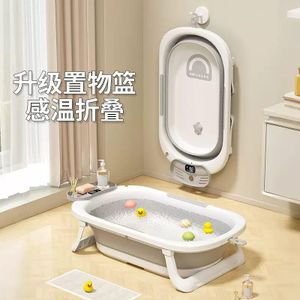 7 in 1 Foldable baby bathtub set with inbuilt thermometer