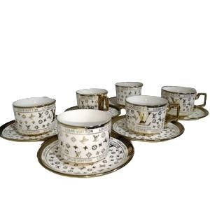 Ceramic 12pcs Tea Cup and Saucer
