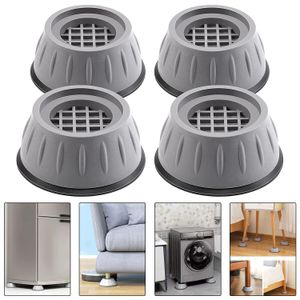 8 pieces Furniture Lifting Base Washer and Dryer Anti Vibration Pads for Washing Machine, Leveling Feet Legs Anti Slip Shock Absorber Stand with Suction Cup Feet of Fridge, Refrigerator 