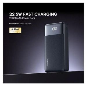 Oraimo PowerNova Q21 20000mAh Power Bank, Black