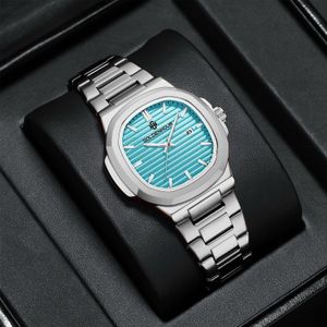 Luxury Golden Hour Watch – Stainless Steel Build, Date Display & Battery Powered