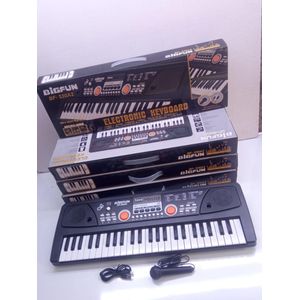 49 Keys Electronic Piano with Microphone and Charging Cable