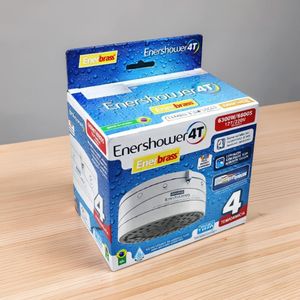 Enerbras  Enershower 4T High Performance, Enhanced Quality, Low Maintenance, Borehole & Normal Water Instant Water Heater Shower Head For Borehole Hard Salty & Soft Normal Fresh Water 