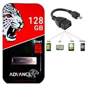 Advance High Speed Flash Disk 128GB USB With Free OTG