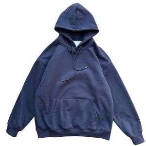 Unisex Navy Blue Heavy Hoodies 