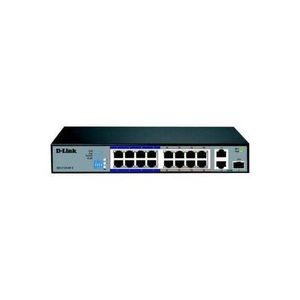 D-Link DES-F1016P-E 16-port Fast Ethernet Unmanaged Long Range 250m PoE+ Surveillance Switch