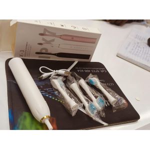 Rechargeable Sonic Electric Toothbrush – Ultrasonic Deep Clean with 4 Replaceable Brush Heads