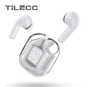 TiLECC BT30 ENC Noise Canceling Wireless Bluetooth Earbuds HiFi Stereo Headphones-White
