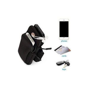 Phone Arm Bag Armband Cell Phone Holder for Running Gym Sports Waterproof Black Cell Phone Holder Pouch Case with Earphone Hole