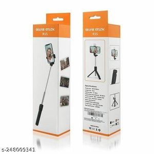 R15 Selfie Stick – Extendable Bluetooth Phone Tripod Monopod with Remote Shutter, Detachable Wireless Controller, Compatible with iPhone Samsung Android