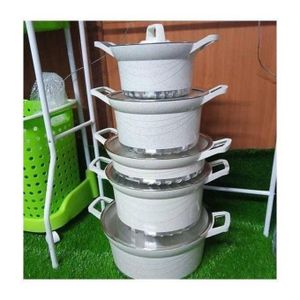 Non-stick Cookware Granite Pots -10pcs Set- 