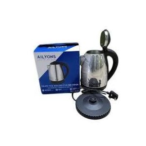 AILYONS 1.8L Stainless Steel Electric Kettle Fast Boil Cordless Hot Water Boiler Auto Shut Off Tea Coffee Kettle for Home Office Kitchen Durable Rust Resistant Energy Efficient