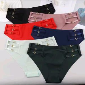 6Pcs Hot Ring Women Sexy Seamless Panties Ladies Ice Silk Breathable Underwear