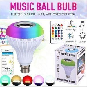Bluetoothworld & Technology Bluetooth Music LED Bulb Multi Color Speaker