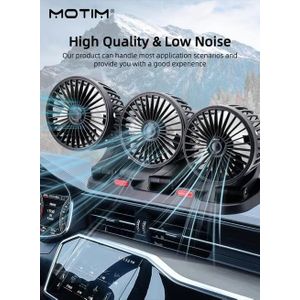 3 Head Car Cooling Fan 24V Cooling Fan, 360° Rotating
